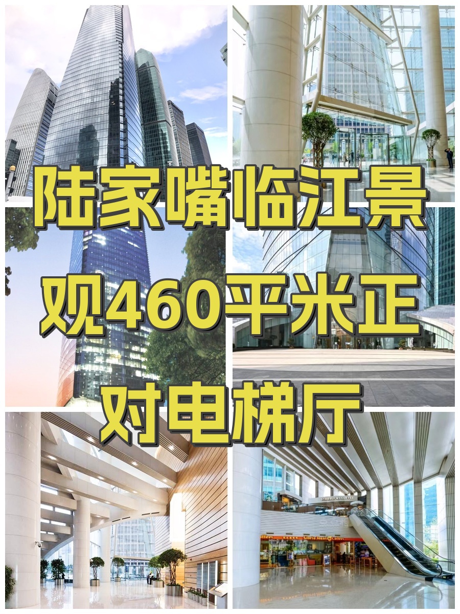 陆家嘴临江景观460平米正对电梯厅