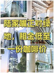 陆家嘴正对绿地，租金低至一份咖啡价 - 缩略图 1