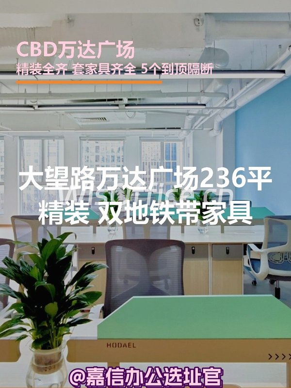 万达广场236平精装 双地铁带家具 - 首图