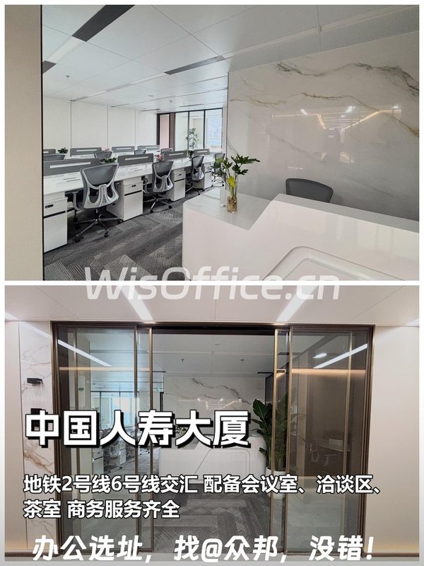 推荐中国人寿大厦 329平地铁双线 - 首图