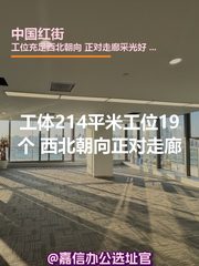 工体214平米工位19个 西北朝向正对走廊 - 缩略图 1