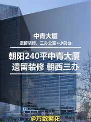 朝阳240平中青大厦 遗留装修 朝西三办 - 缩略图 1