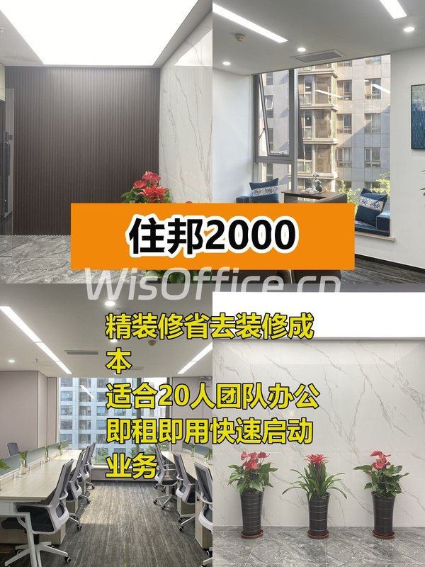 推荐住邦2000 225平精装即租即用 - 首图