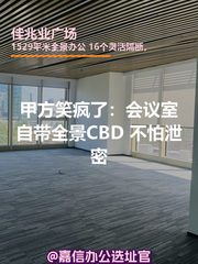 甲方笑疯了：会议室自带全景CBD不怕泄密 - 缩略图 1