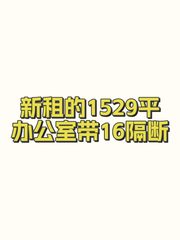 新租的1529平办公室带16隔断 - 缩略图 1