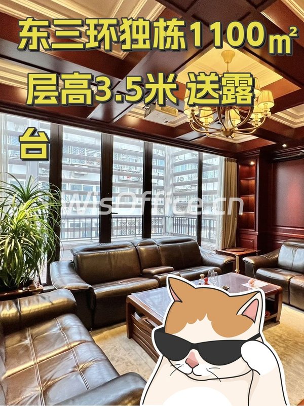 东三环独栋1100㎡ 层高3.5米 送露台 - 首图