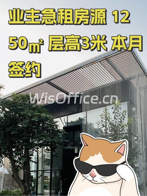 业主急租房源 1250㎡ 层高3米 本月签约 - 首图