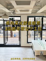 广渠路196平创意办公 南向采光 3隔断工位 - 缩略图 1