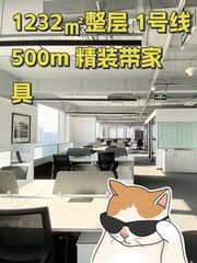 1232㎡整层 1号线500m 精装带家具 - 缩略图 1