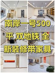 南岸一号500平 双地铁 全新装修带家具 - 缩略图 1
