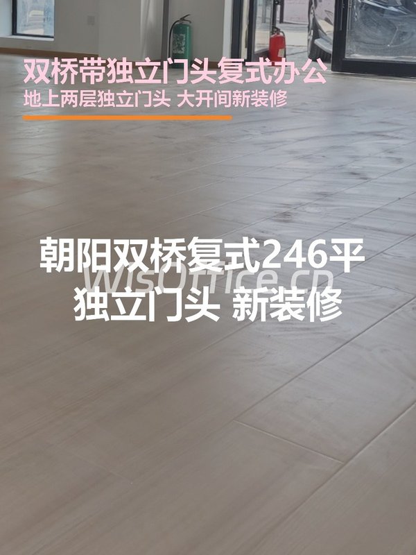 双桥复式246平 独立门头 新装修 - 首图