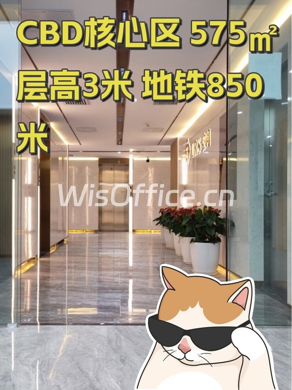CBD核心区 575㎡ 层高3米 地铁850米 - 首图