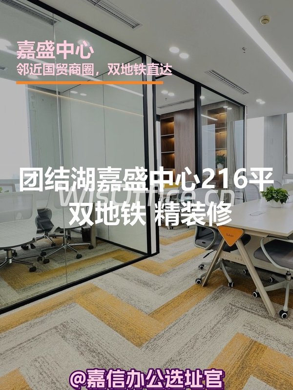 嘉盛中心216平 双地铁 精装修 - 首图