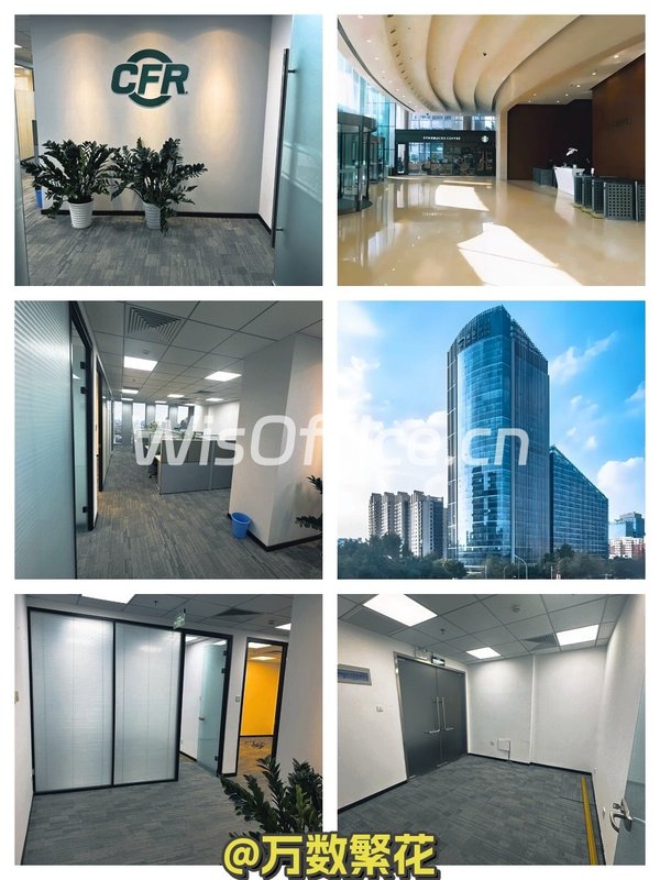 嘉盛中心141平 3隔断12工位 现房拎包 - 首图