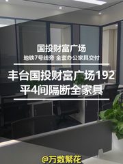 丰台国投财富广场192平4间隔断全家具 - 缩略图 1