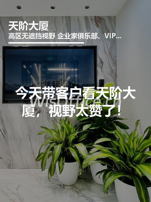 今天带客户看天阶大厦，视野太赞了！ - 首图