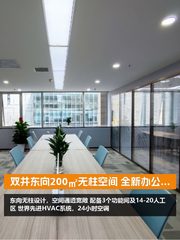 双井东向200㎡无柱空间 全新办公家具 - 缩略图 1