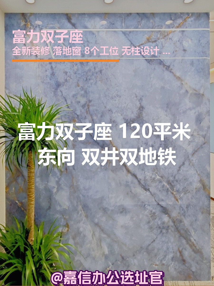 富力双子座 120平米 东向 双井双地铁