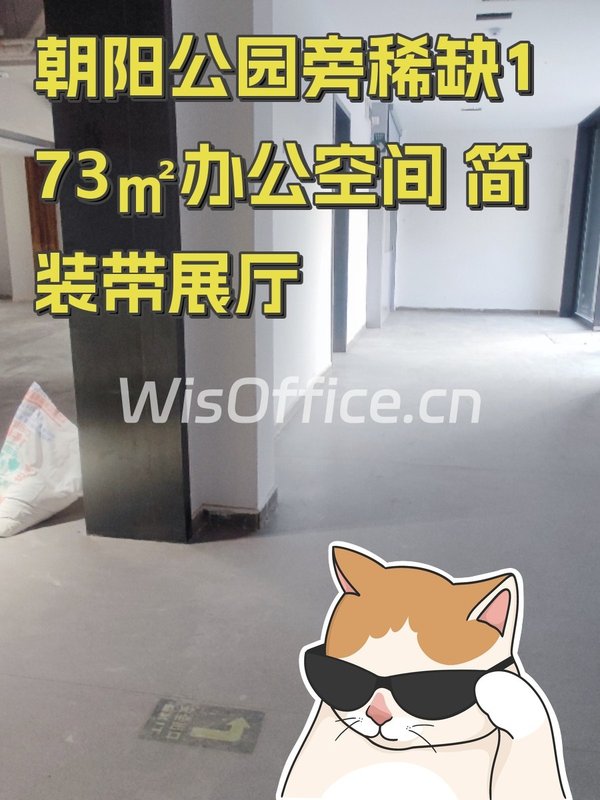 朝阳公园旁稀缺173㎡办公空间 简装带展厅 - 首图