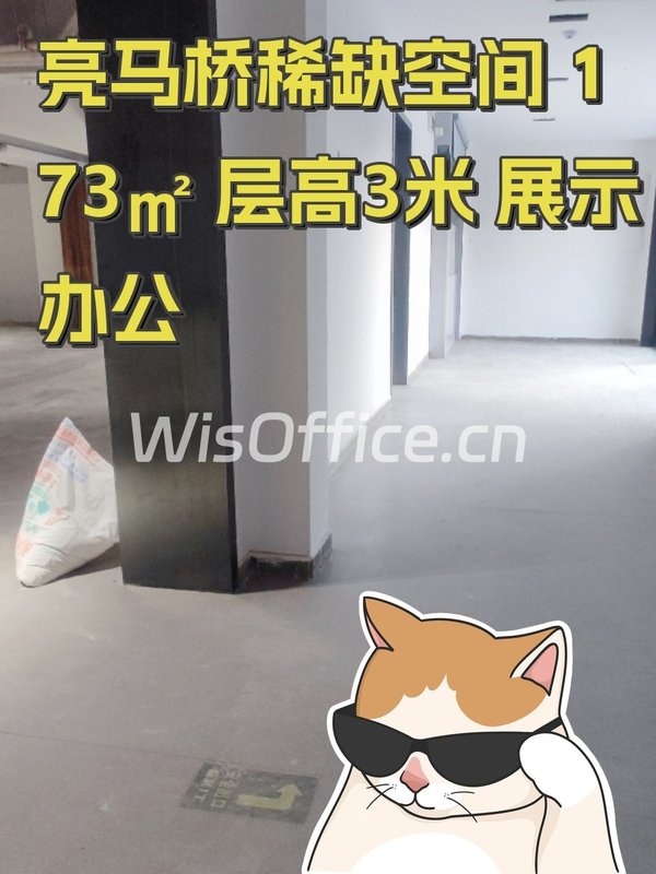 亮马桥稀缺空间 173㎡ 层高3米 展示办公 - 首图