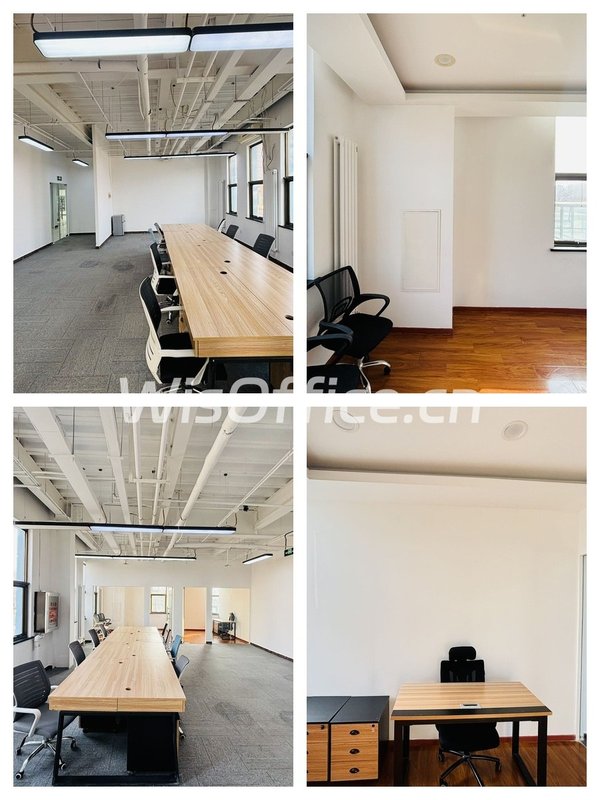 朝阳企业抢租！130㎡隔断工位全配 - 首图