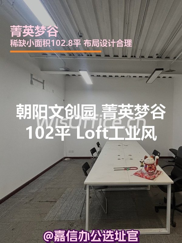 朝阳文创园 菁英梦谷102平 Loft工业风 - 首图