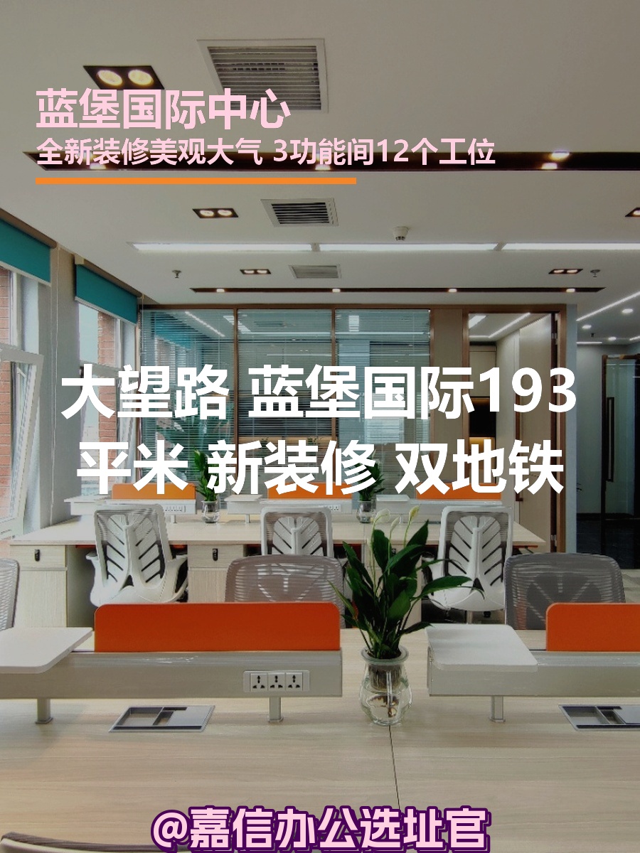 蓝堡国际中心193平米 新装修 双地铁