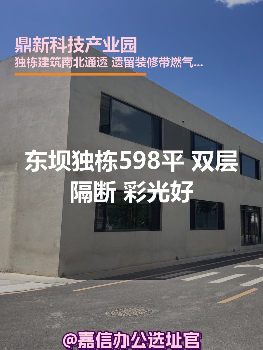 东坝独栋598平 双层隔断 彩光好