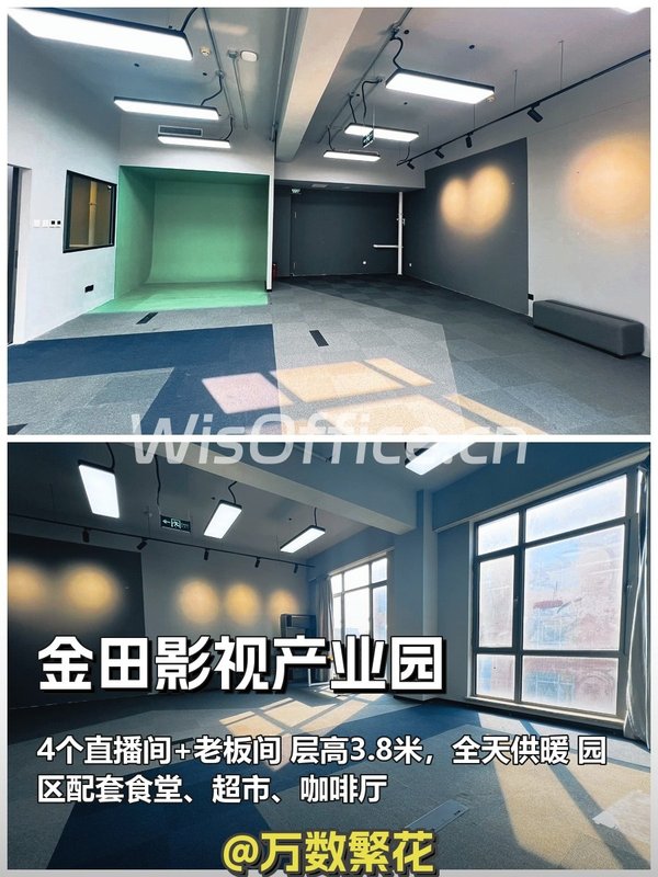 金田影视产业园 267平 4直播间 精装修 - 首图