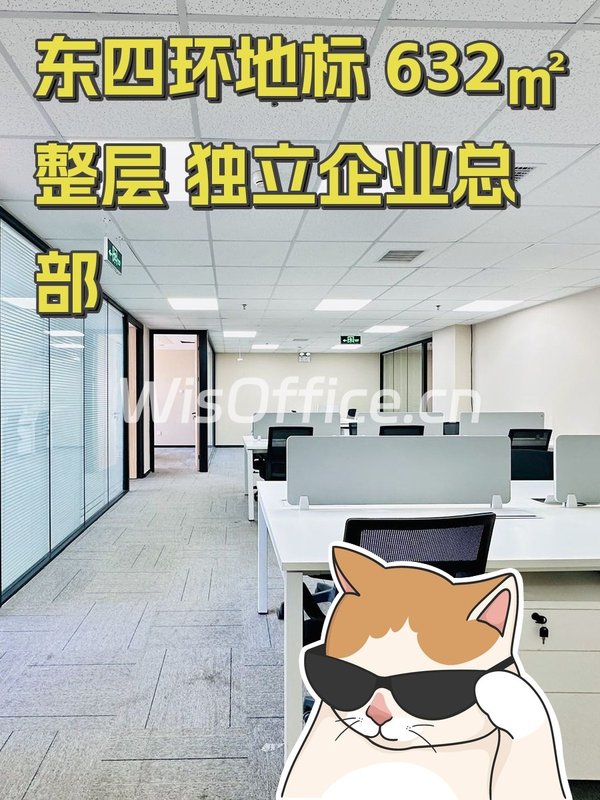 东四环地标 632㎡ 整层 独立企业总部 - 首图