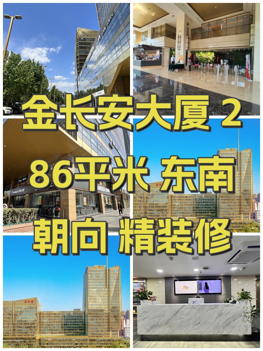 金长安大厦 286平米 东南朝向 精装修