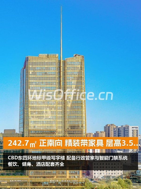 242.7㎡ 正南向 精装带家具 层高3.5米 - 首图