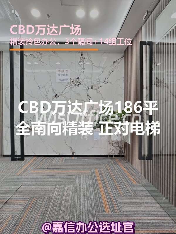 CBD万达广场186平米全南向精装 - 首图