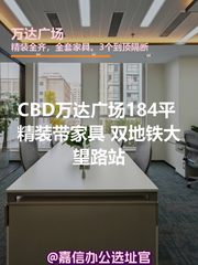 CBD万达广场 184平 新装修 双地铁 - 缩略图 1