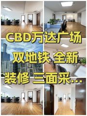 CBD万达广场 双地铁 全新装修 三面采光 - 缩略图 1
