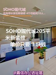 SOHO现代城205平米新装修双地铁 - 缩略图 1