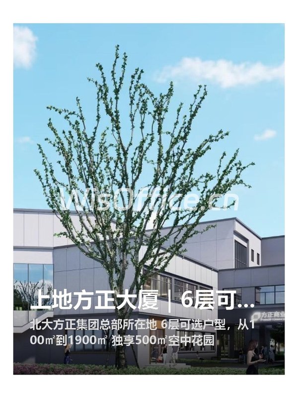 上地方正大厦｜6层可选｜独享空中花园 - 首图
