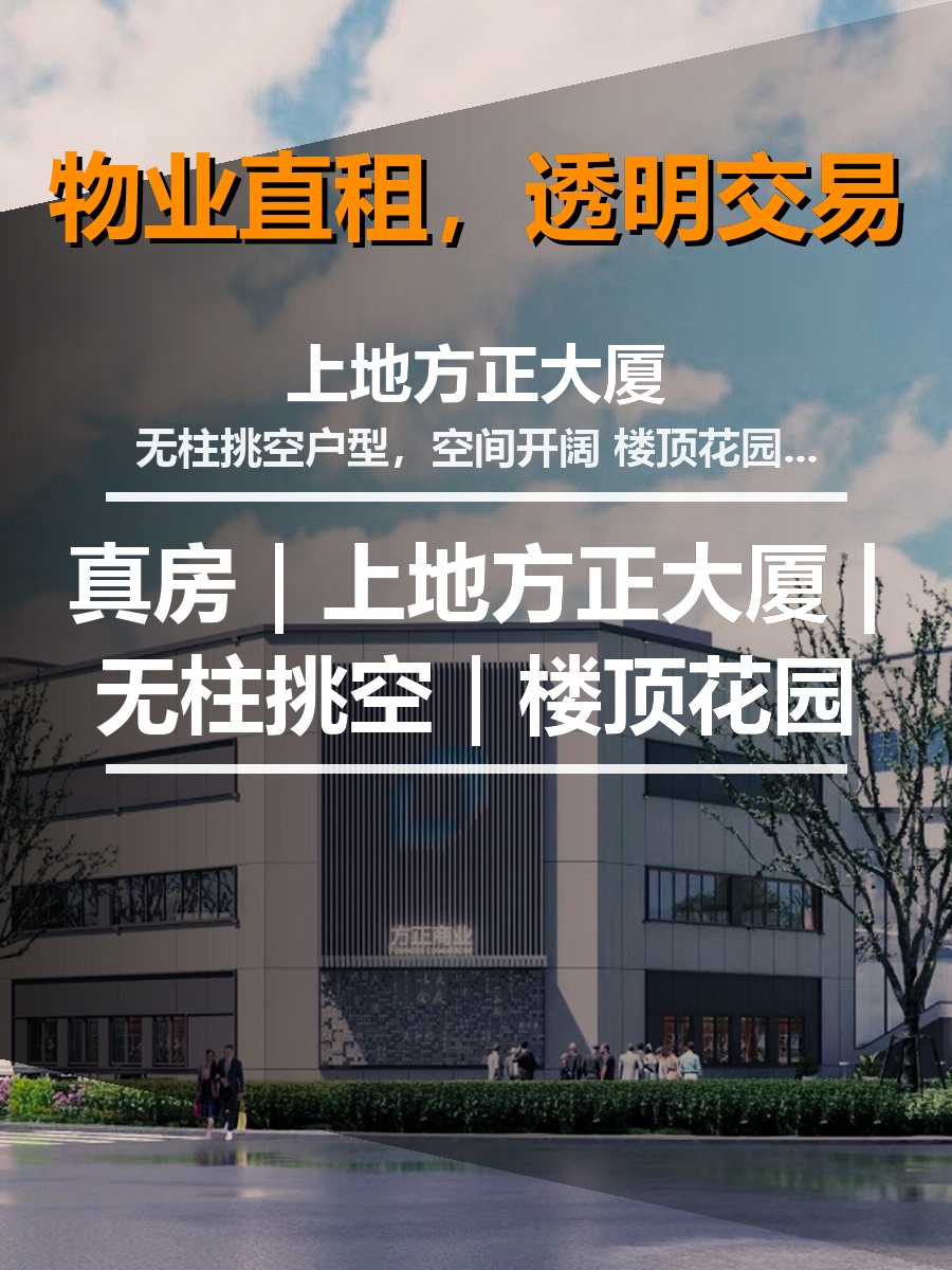 真房｜上地方正大厦 |无柱挑空｜楼顶花园