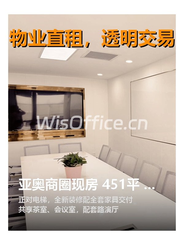 亚奥商圈现房 451平 正对电梯 全新家具 - 首图