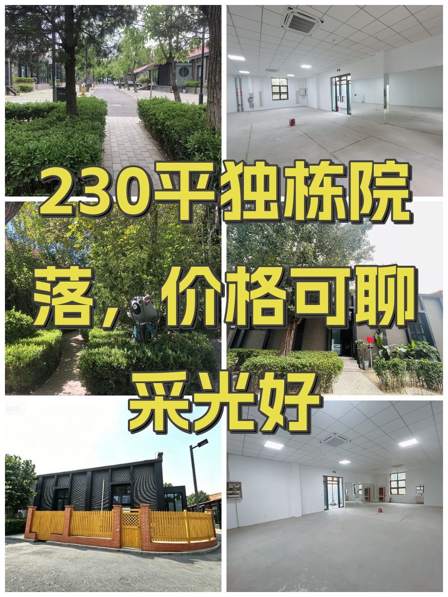230平独栋院落，价格可聊采光好