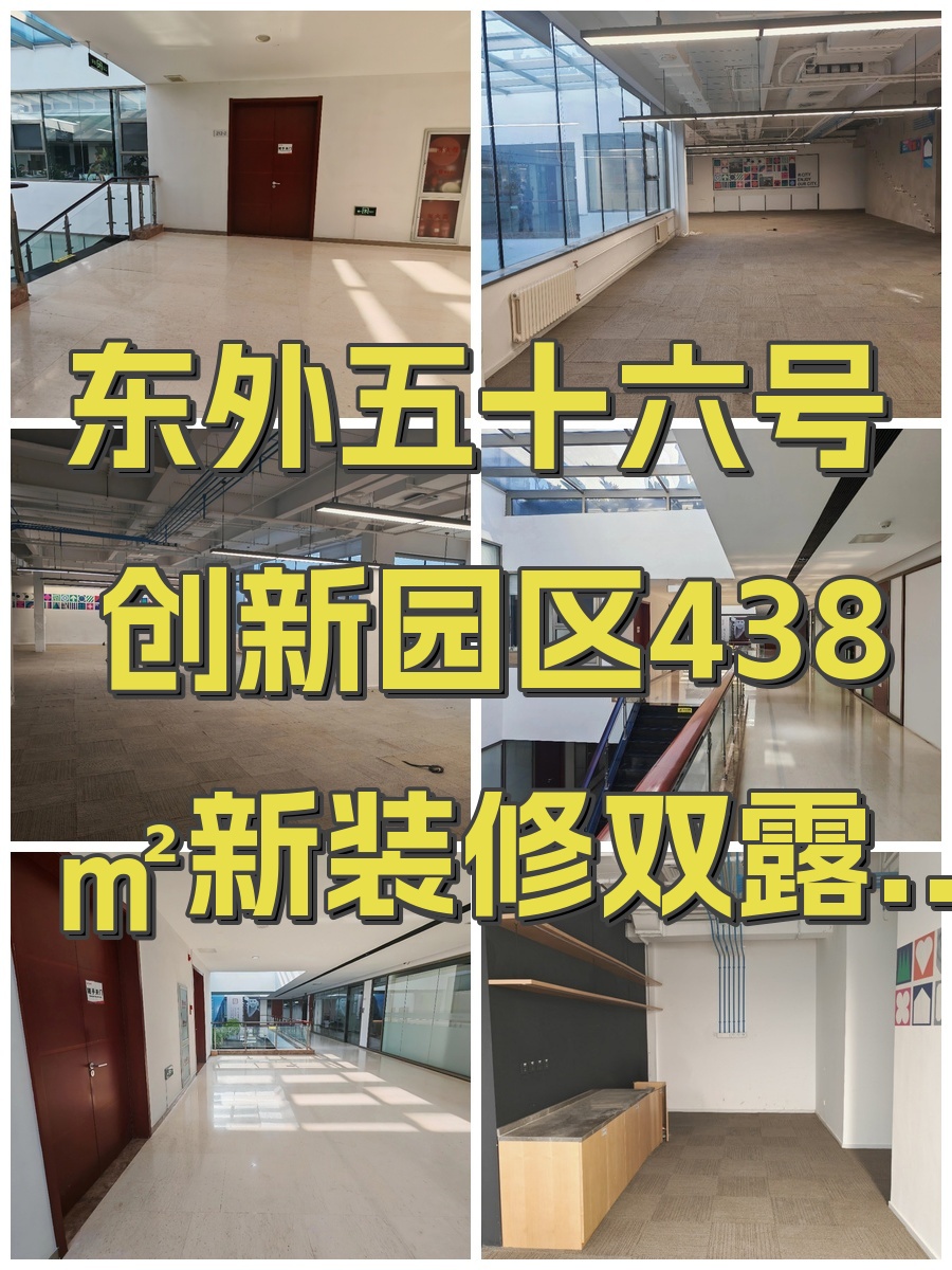 东外五十六号创新园区438㎡新装修双露台