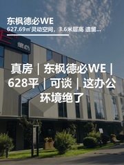 真房｜东枫德必WE |628平｜可谈｜这办公环境绝了 - 缩略图 1