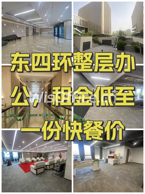 东四环整层办公，租金低至一份快餐价 - 首图