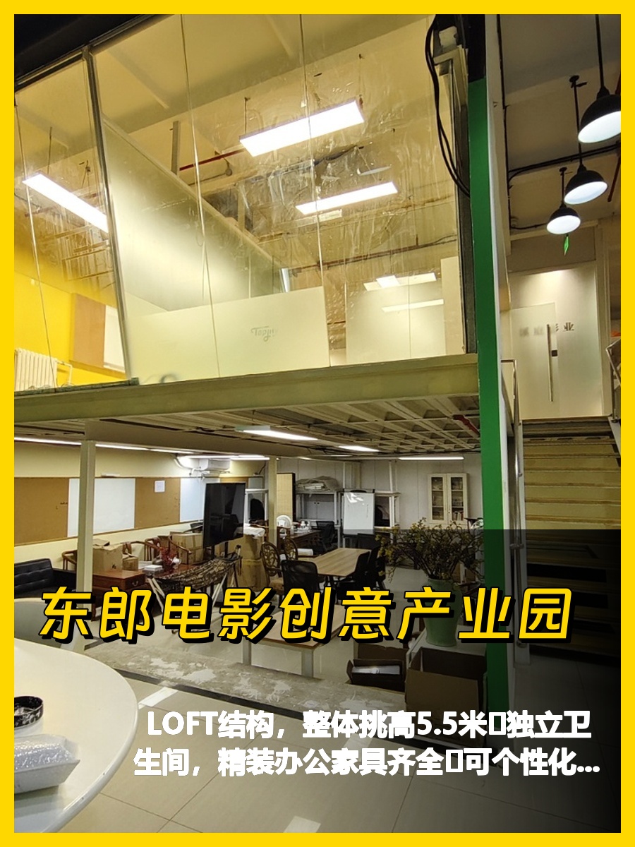 东郎园区LOFT挑高5.5米办公