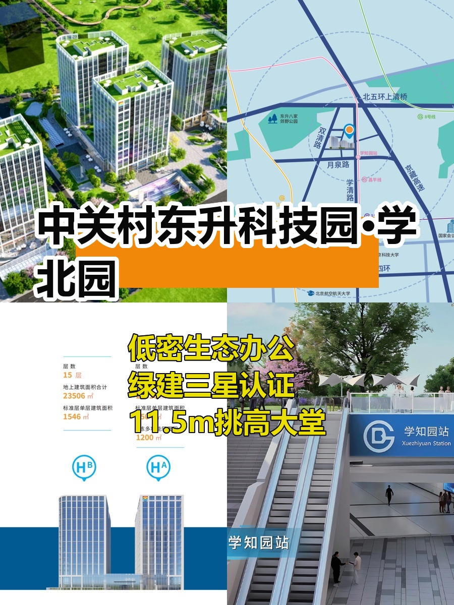 推荐中关村东升科技园14.8万㎡创新园区