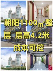 朝阳1100㎡整层  层高4.2米  成本可控 - 缩略图 1