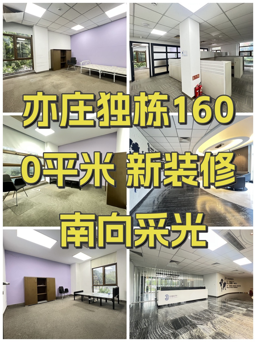 亦庄独栋1600平米 新装修 南向采光