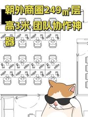 朝外商圈249㎡层高3米 团队协作神器 - 缩略图 1