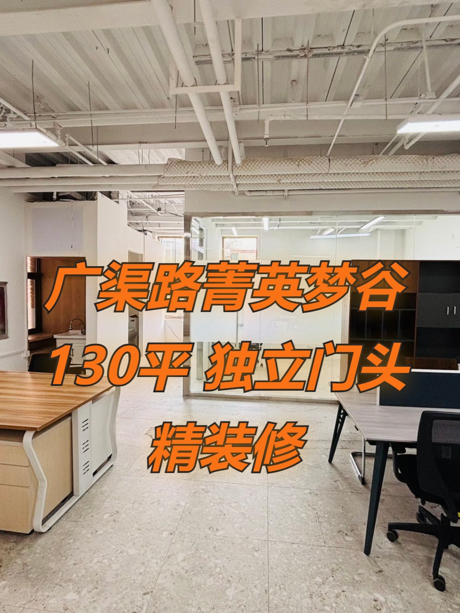 广渠路菁英梦谷130平 独栋门头 精装修