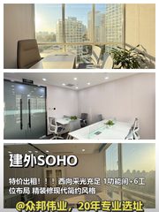 建外SOHO 90平现代办公 - 缩略图 1
